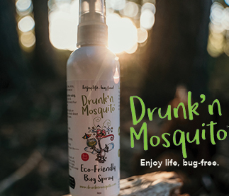 Bottle of mosquito repellent