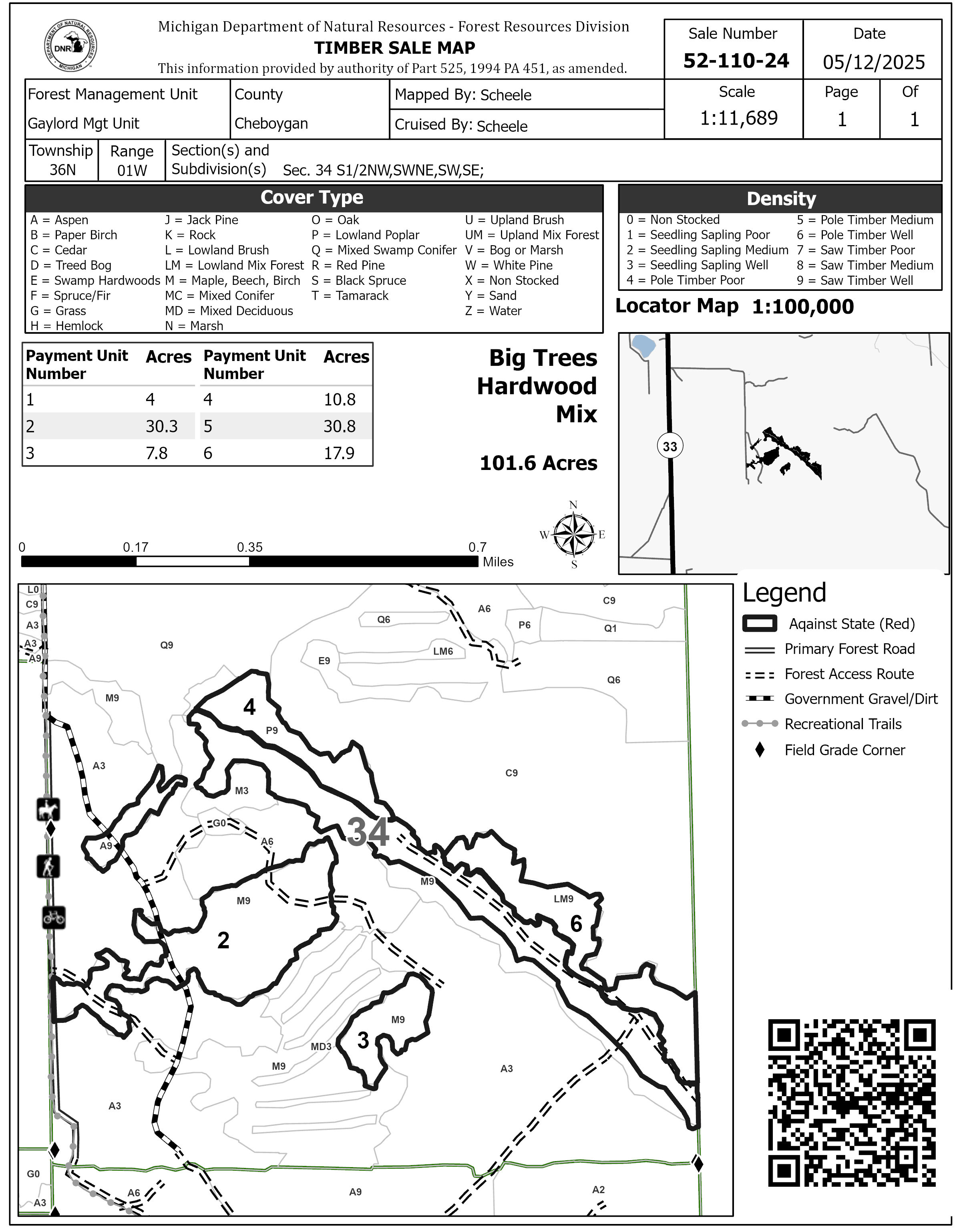 3 Rivers Logging Maps www2.dnr.state.mi.us - /ftp/forestry/tsreports/maps/indian river/FY_2025/